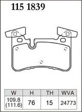 Load image into Gallery viewer, Mercedes-Benz CLS63 (2009-2012) C218/W212 Dixcel Type Z Brake Pads (Rear)