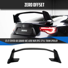 Load image into Gallery viewer, Aero/Nur Spec Style Trunk Spoiler for Toyota 86 (ZN6) / Subaru BRZ (ZC6) 2012-2021
