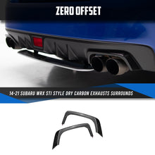 Load image into Gallery viewer, Dry Carbon Exhausts Surrounds for Subaru WRX VA 2014-2021