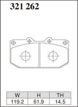 Load image into Gallery viewer, Nissan Skyline GT-R (1989-1999) R32 Dixcel Type Z Brake Pads (Front)