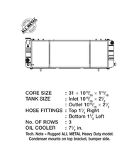 Load image into Gallery viewer, Jeep Cherokee (1991-2001) XJ CSF Radiator w Filler Neck (3 Row Copper Core)