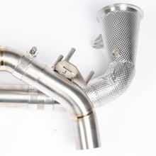 Load image into Gallery viewer, Porsche 911 (2019-2025) 992 JCR Titanium Race Pipe (NON SILENCED / HEAT SHIELDED CAT DELETES)