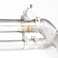 Load image into Gallery viewer, TITANIUM VALVED RACE PIPE (HEAT SHIELDED RACE CATS)