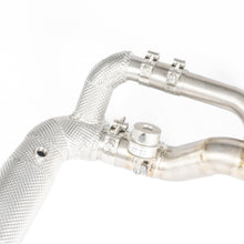 Load image into Gallery viewer, TITANIUM VALVED RACE PIPE (HEAT SHIELDED CAT DELETE)