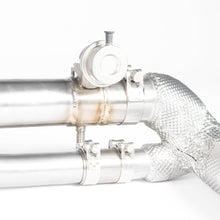 Load image into Gallery viewer, TITANIUM VALVED RACE PIPE (HEAT SHIELDED CAT DELETE)