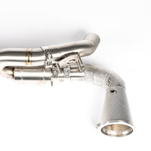 Load image into Gallery viewer, Porsche 911 (2019-2025) 992 JCR Titanium Race Pipe (SILENCED / HEAT SHIELDED CAT DELETES)