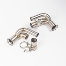 Load image into Gallery viewer, Porsche GT3 (2004-2018) 997 & 991 JCR Titanium Side Silencer Bypass (VALVED)