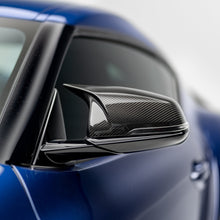 Load image into Gallery viewer, M Performance Style Pre Pregged Dry Carbon Fiber Mirror Caps for BMW 1/2 Series X1/X2/Z4 F39 F40 F44 F48 G29 & Toyota Supra A90