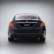 Load image into Gallery viewer, AMG Style Rear Diffuser & Exhaust Tips for Mercedes-Benz C Class W205 Sedan / S205 Wagon 2015-2018