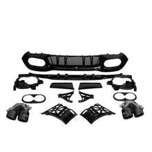 Load image into Gallery viewer, AMG Style Rear Diffuser & Exhaust Tips for Mercedes-Benz A Class V177 Sedan 2019+