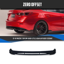 Load image into Gallery viewer, Kuroi Style Rear Diffuser for Mazda 3 BN/BM Sedan 2013-2018