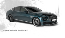 Load image into Gallery viewer, Genesis G80 (RG3) Carbon Fiber Side Skirts V2 2021+