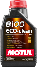 Load image into Gallery viewer, Motul 8100 Eco-clean 0W-20 Synthetic Fuel Economy Oil