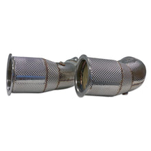 Load image into Gallery viewer, 034-105-4046 - 034Motorsport Audi B9 RS5 (DOWNPIPES) Cast Stainless Steel Racing Catalyst Set