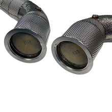 Load image into Gallery viewer, 034-105-4046 - 034Motorsport Audi B9 RS5 (DOWNPIPES) Cast Stainless Steel Racing Catalyst Set