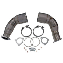 Load image into Gallery viewer, 034-105-4046 - 034Motorsport Audi B9 RS5 (DOWNPIPES) Cast Stainless Steel Racing Catalyst Set