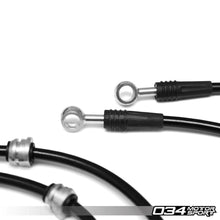 Load image into Gallery viewer, 034-303-0017 - 034Motorsport STAINLESS STEEL BRAIDED BRAKE LINE KIT, 8P AUDI A3 & MKVI VOLKSWAGEN GOLF/RABBIT/GTI/JETTA/GLI W/ BOSCH CALIPERS