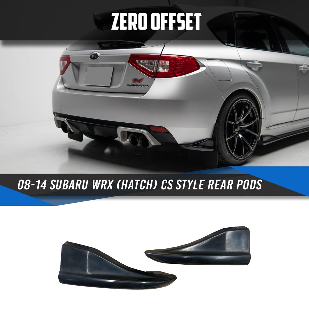 CS Style Rear Pods for 08-14 Subaru WRX (Hatch)