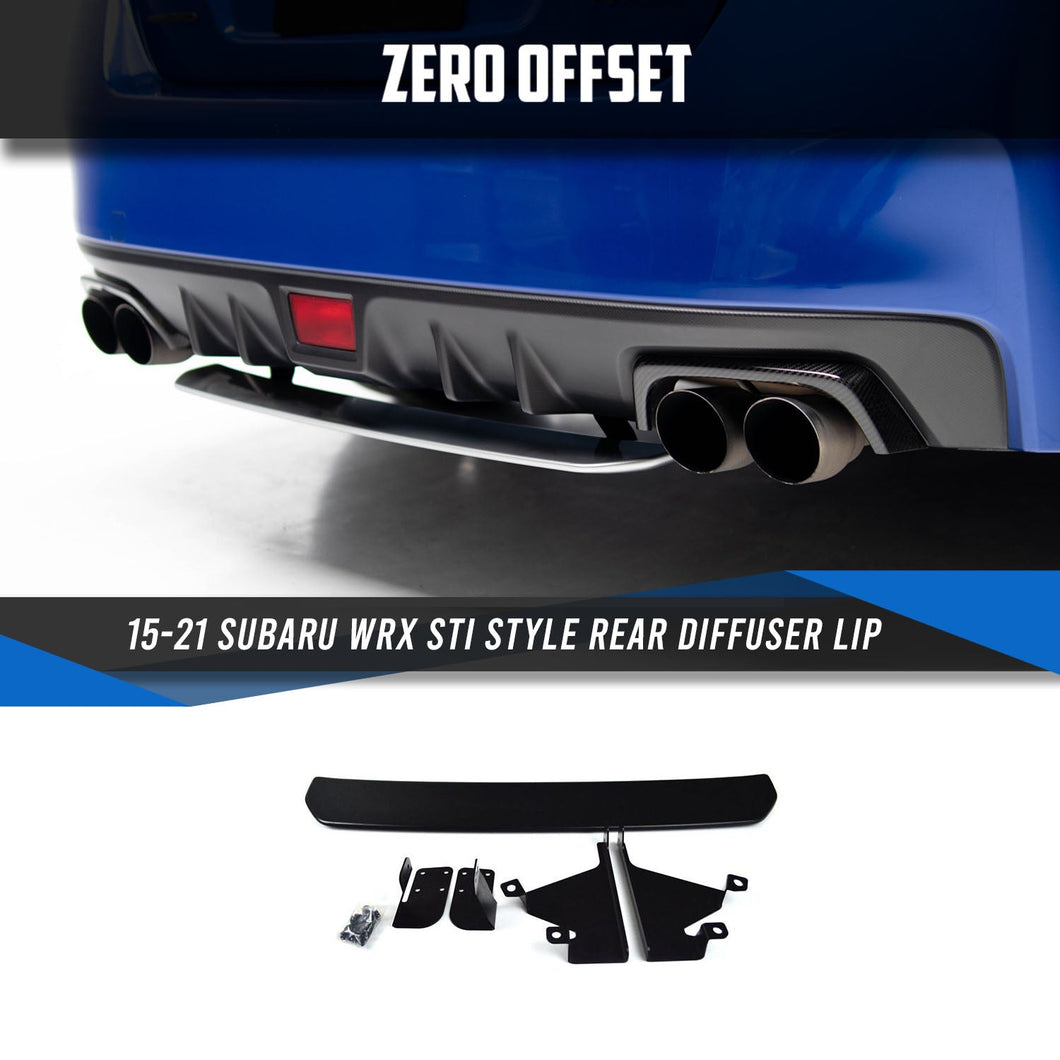 STI Style Rear Diffuser Lip for 15-21 Subaru WRX