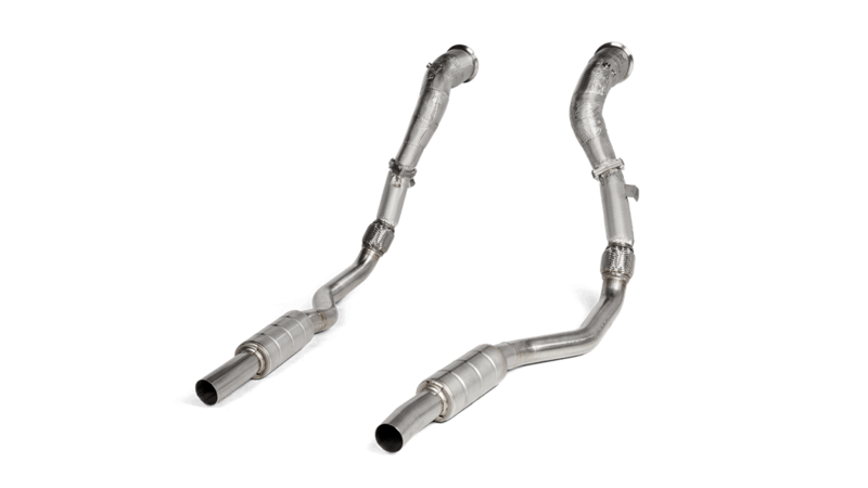 Audi RS6 (2020-2024) Akrapovic Downpipe/Link Pipe Set w/o Cat (SS)