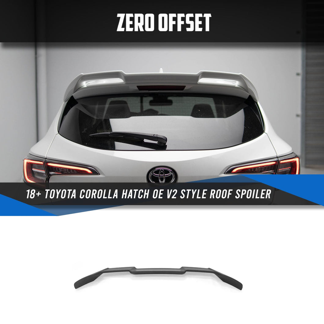 OE V2 Style Roof Spoiler for 18+ Toyota Corolla (Hatch)