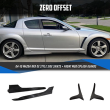 Load image into Gallery viewer, OE Style Side Skirts + Front Mud/Splash Guards for 04-10 Mazda RX8