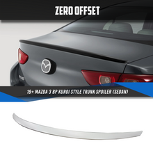 Load image into Gallery viewer, Kuroi Style Trunk Spoiler for 19+ Mazda 3 BP (Sedan)