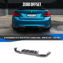 Load image into Gallery viewer, M Performance Style Rear Diffuser (Carbon Fibre) for BMW M2 (F87) - 2016-2021