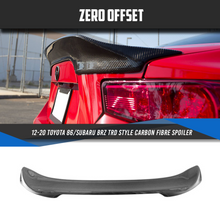 Load image into Gallery viewer, TRD Style Carbon Fibre Spoiler for 12-21 Toyota 86 (ZN6)/Subaru BRZ (ZC6)
