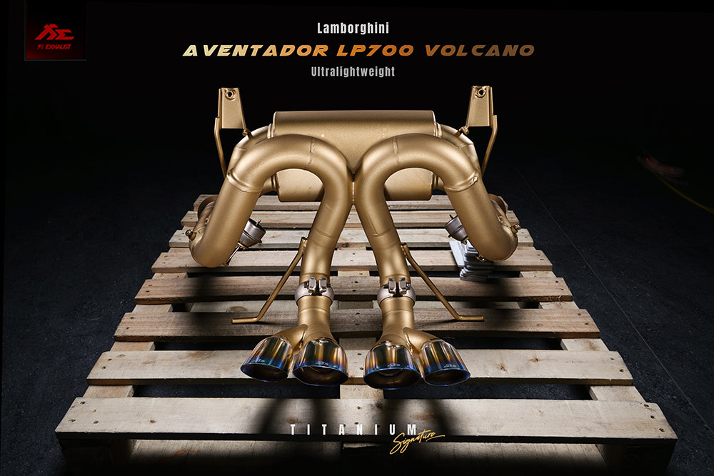 Valvetronic Exhaust System for Lamborghini Aventador Volcano Firetador Version Titanium Signature Series LP700-4 11+