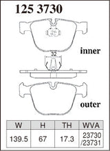 Load image into Gallery viewer, BMW M3 (2001-2012) E90 Dixcel Type Z Brake Pads (Rear)
