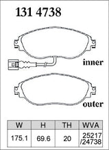 Load image into Gallery viewer, Volkswagen Golf GTI (2012-2022) Mk7 Dixcel Type M Brake Pads (Front)
