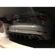 Load image into Gallery viewer, Audi RS3 (ALL YEARS) 8V. Maxton Design Audi RS3 8V. Facelift Sedan Rear Diffuser
