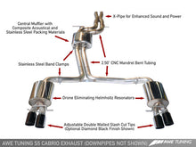 Load image into Gallery viewer, Audi S5 (2007-2017) B8/B9 AWE Tuning Touring Edition Exhaust - Polished Silver Tips (90mm)
