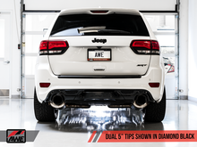 Load image into Gallery viewer, Jeep Grand Cherokee SRT (2012-2018) WK2 AWE Tuning Track Edition Exhaust (Diamond Black Tips)
