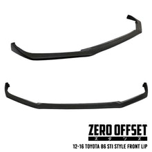 Load image into Gallery viewer, STI Style Front Lip for Toyota 86 (ZN6) 2012-2016
