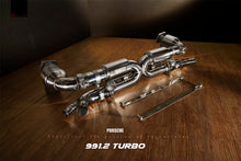 Load image into Gallery viewer, Valvetronic Exhaust System for Porsche 911 Turbo / S OEM Tips Compatible Version 991.1 / 991.2 13-19
