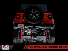 Load image into Gallery viewer, Jeep Wrangler (2017-2026) JL/JLU AWE Tuning Trail Edition Cat-Back Exhaust
