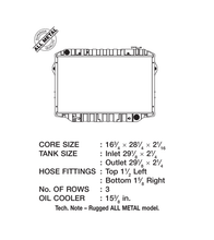 Load image into Gallery viewer, Toyota Landcruiser (1993-1997) CSF 3-Row 46mm Heavy-Duty Copper Core Radiator
