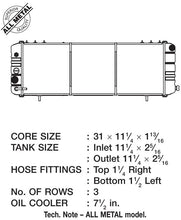 Load image into Gallery viewer, Jeep Cherokee (1987-1990) XJ CSF Radiator w/o Filler Neck (3 Row Copper Core)
