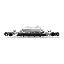 Load image into Gallery viewer, BMW M5 (2018-2023) F90 Akrapovic Rear Diffuser Carbon Fibre Matte (Red/White Logo)
