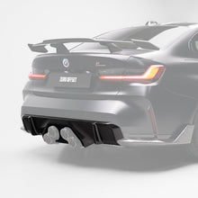 Load image into Gallery viewer, M Performance Style Pre Pregged Dry Carbon Diffuser For BMW M3 G80 G81 / M4 G82 G83 (Centre Exhaust) 2020+
