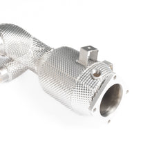 Load image into Gallery viewer, TITANIUM VALVED RACE PIPE (HEAT SHIELDED RACE CATS)
