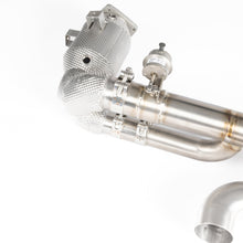 Load image into Gallery viewer, TITANIUM VALVED RACE PIPE (HEAT SHIELDED RACE CATS)
