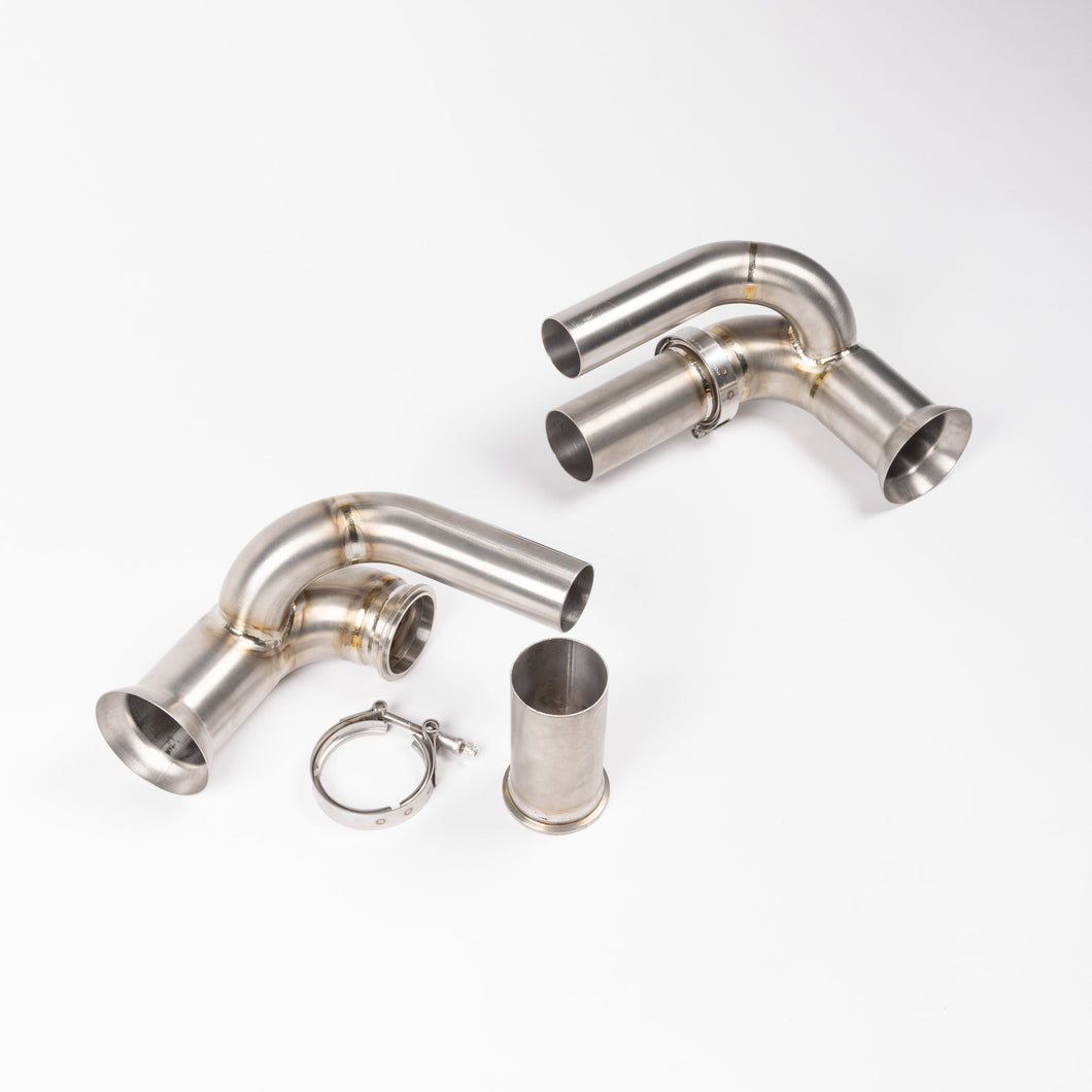 Porsche GT3 (2004-2018) 997 & 991 JCR Titanium Side Silencer Bypass (NON VALVED)