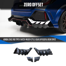 Load image into Gallery viewer, Mugen Style Rear Diffuser &amp; Rear Spats for Honda Civic FK8 2017-2021
