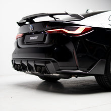 Load image into Gallery viewer, M-Performance Style Pre Pregged Dry Carbon Diffuser for BMW M3 G80 G81 / M4 G82 G83 (Standard Quad Tip) 2020+
