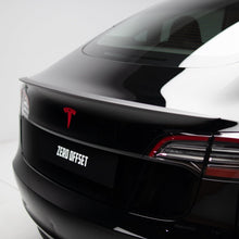 Load image into Gallery viewer, Performance Style Matte Carbon Spoiler for Tesla Model 3 2019+
