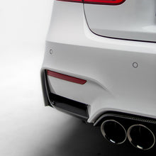Load image into Gallery viewer, MP Style Rear Bumper Splitters Pre Pregged Dry Carbon for BMW M3 F80 / M4 F82/F83 2014-2020

