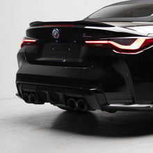 Load image into Gallery viewer, M-Performance Style Pre Pregged Dry Carbon Diffuser for BMW M3 G80 G81 / M4 G82 G83 (Standard Quad Tip) 2020+
